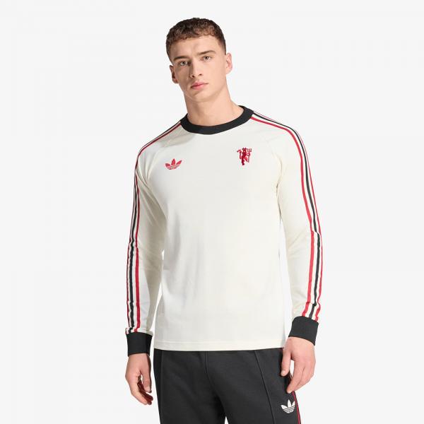 Tričko adidas Manchester United Originals Long Sleeve T-Shirt Off White S