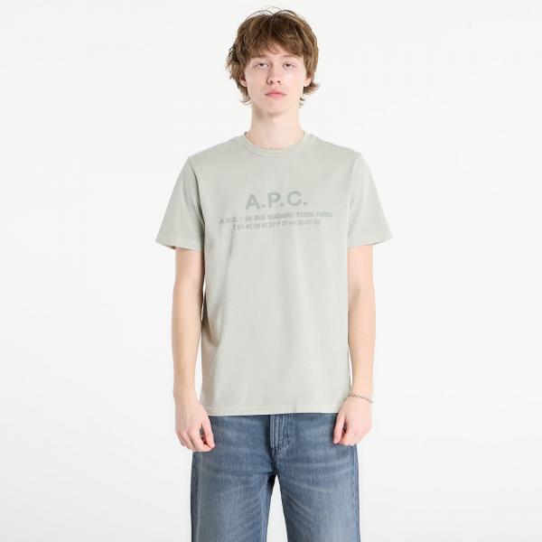 Tričko A.P.C. Short-Sleeved T-Shirt Kab Pale Green XL