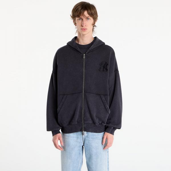 Mikina New Era MLB Washed Fz Hoodie New York Yankees UNISEX Black M