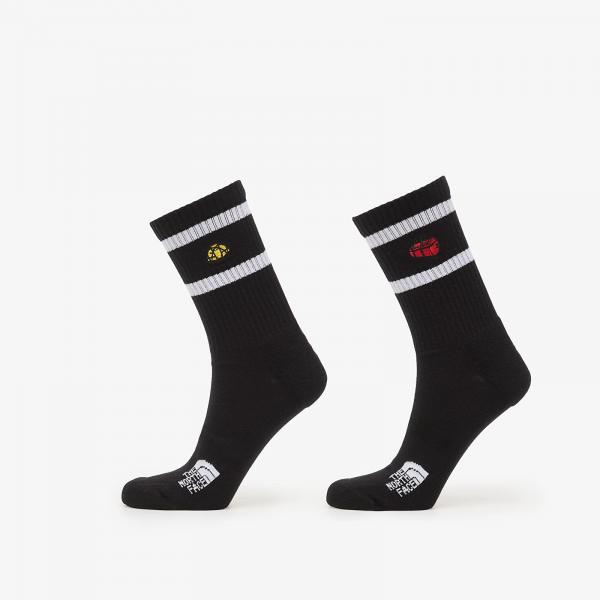 Ponožky The North Face Everyday Crew TNF Icons Sock 2-Pack TNF Black L