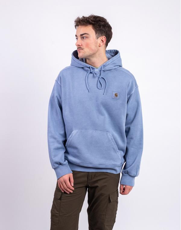 Carhartt WIP Hooded Nelson Sweat Gentle Blue garment dyed L