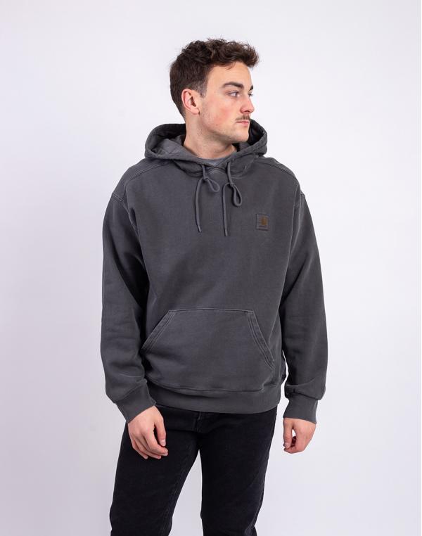 Carhartt WIP Hooded Nelson Sweat Black garment dyed XS