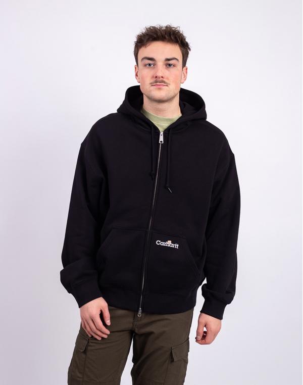 Carhartt WIP Hooded WIP Label Sweat Jacket Black M