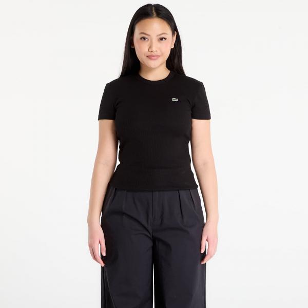 Tričko LACOSTE Tee-Shirt Black 36