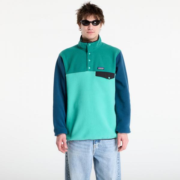 Mikina Patagonia M's Lightweight Synchilla® Snap-T® Fleece Pullover Aqua Stone L