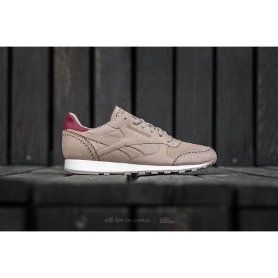 Reebok Classic Leather Lux Horween Sand Stone/ Merlot/ Chalk