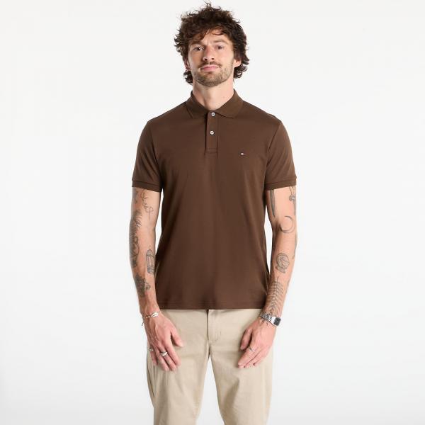 Tričko Tommy Hilfiger Liquid Cotton Reg Seasonal Polo Legacy Brown L