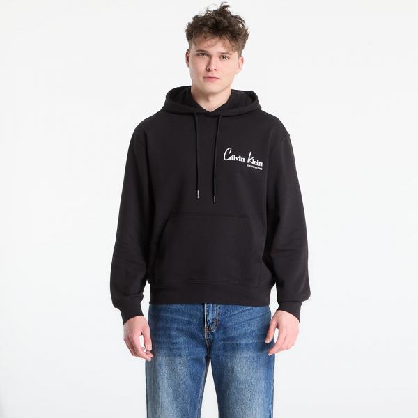 Mikina Calvin Klein Jeans Eu 350Terry Ck Graphic Hoodie Black M