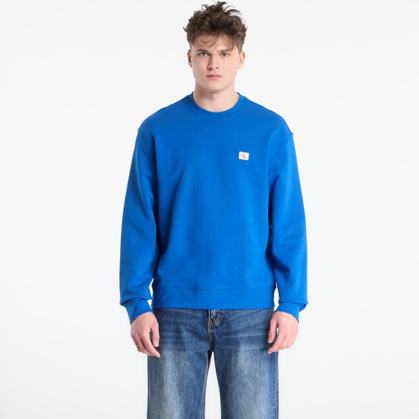 Mikina Calvin Klein Jeans Ls Eu 350Terry Badge Crewneck Sw Classic Blue L