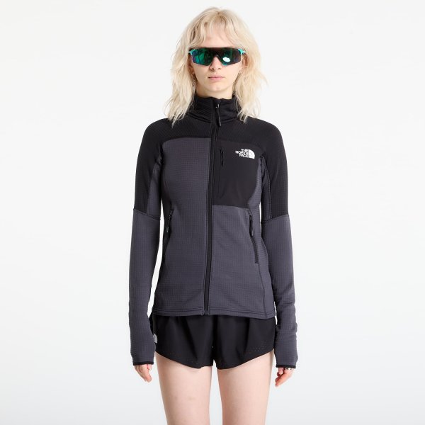 Mikina The North Face Polartec Powergrid Stormgap Jacket Asphalt Grey/ TNF Black S