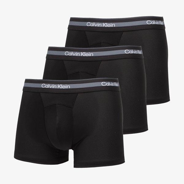 Trenky Calvin Klein Trunk 3-Pack Black M