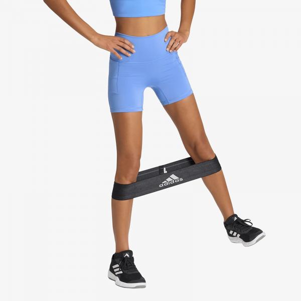 Legíny adidas 3 Stripes Studio All Me Booty Short Leggings Blue Fusion XS