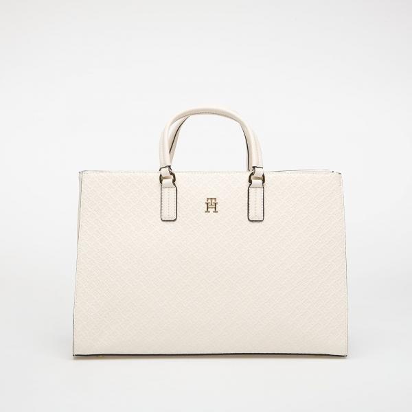 Kabelka Tommy Hilfiger Daily Satchel Mono White Universal