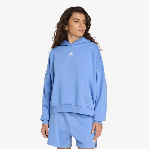 Mikina adidas 3 Stripes Studio Hoodie Blue Fusion M