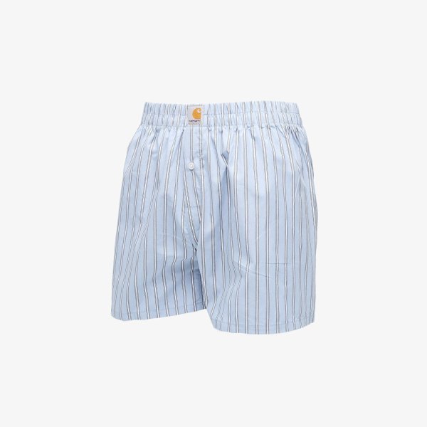 Trenky Carhartt WIP Cotton Boxer Grimsby Stripe/ Blue Fog S