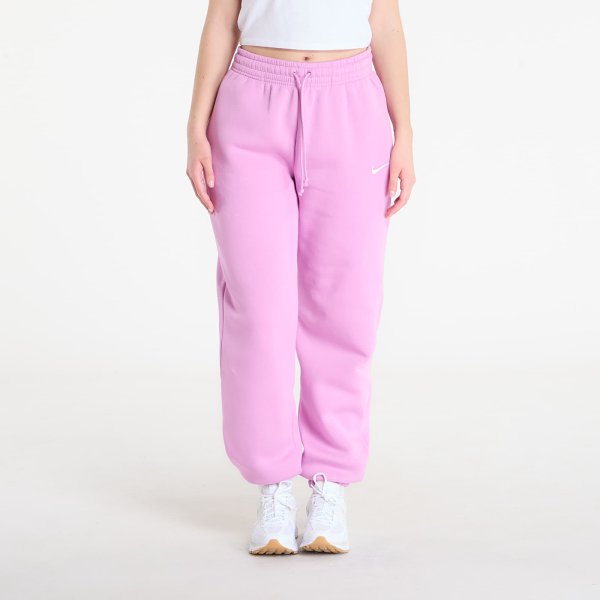 Tepláky Nike Sportswear Phoenix Fleece Women's High-Waisted Oversized Sweatpants Lt Magenta/ Sail XS