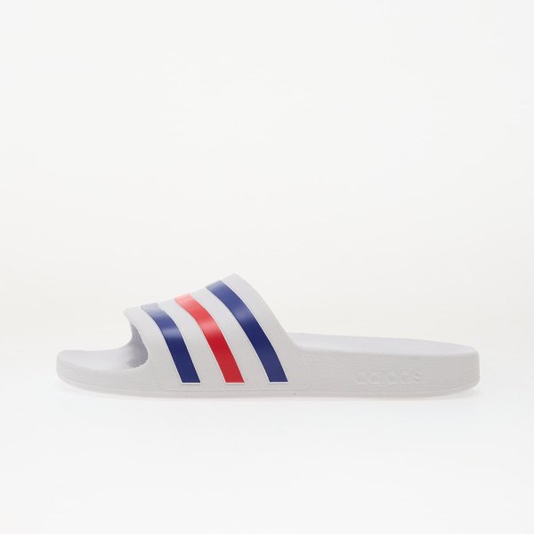 Boty adidas Adilette Aqua Slides Ftwr White/ Pure Ruby/ Semi Lucid Blue 7