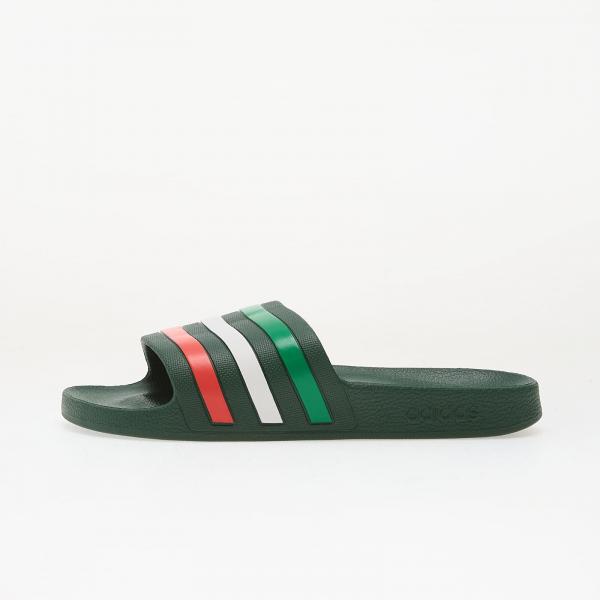 Tenisky adidas Adilette Aqua Slides Team Dark Green/ Ftwr White/ Bright Red EUR 48.5