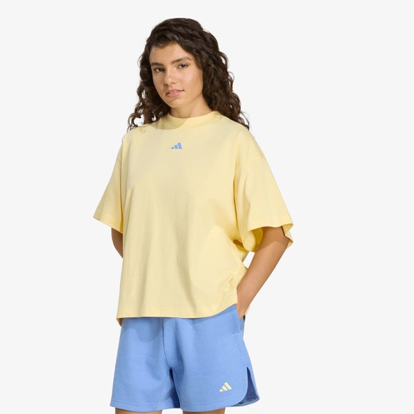 Tričko adidas 3-Stripes Studio T-Shirt Almost Yellow S