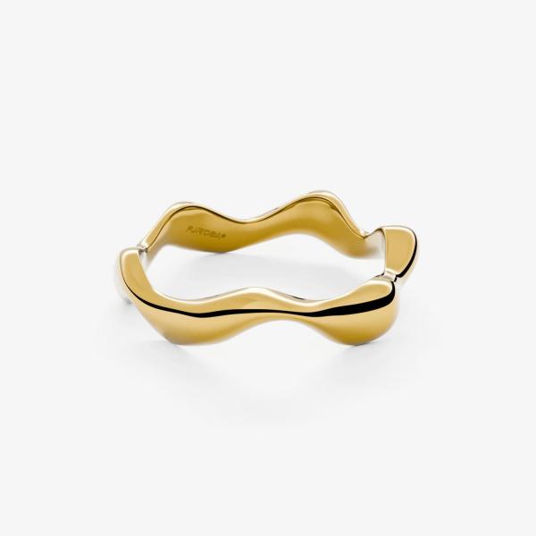 Prsten FURIOSA® Waves Ring Gold S