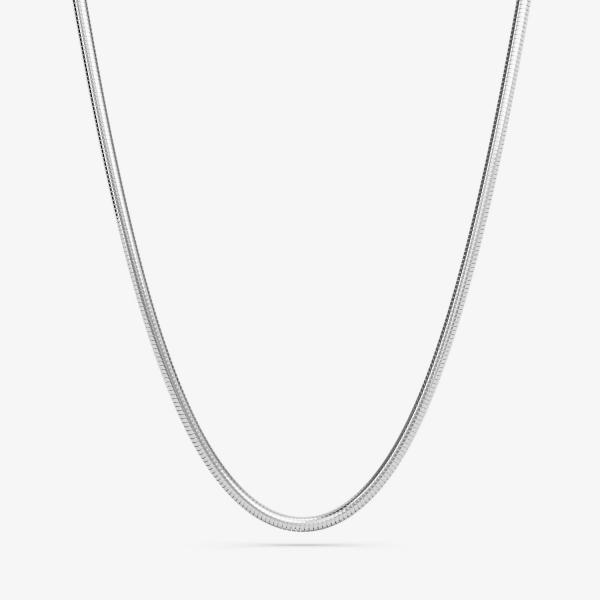 Náhrdelník FURIOSA® Round Snake Choker - 38+5 cm Silver Universal