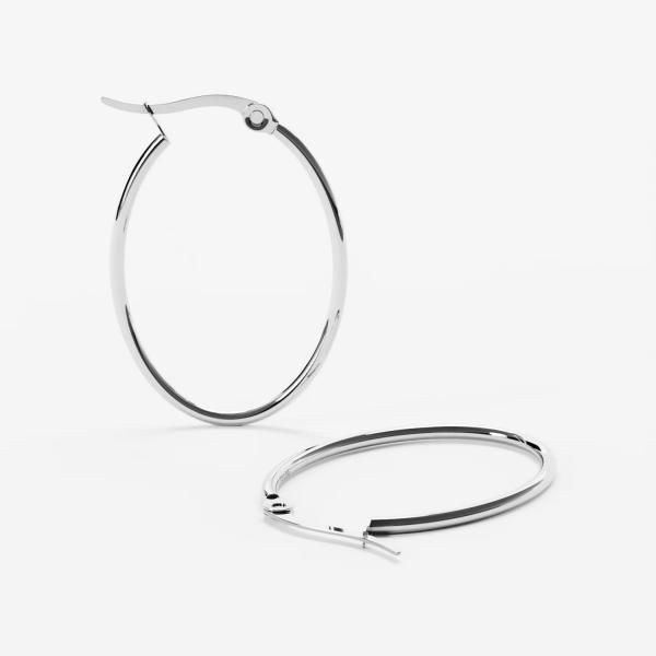 Náušnice FURIOSA® Loop Hoop Earrings Silver Universal