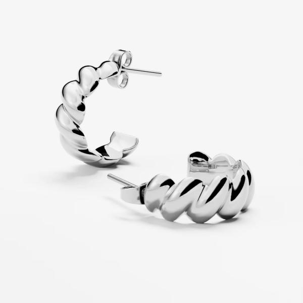Náušnice FURIOSA® Croissant Earrings Silver Universal