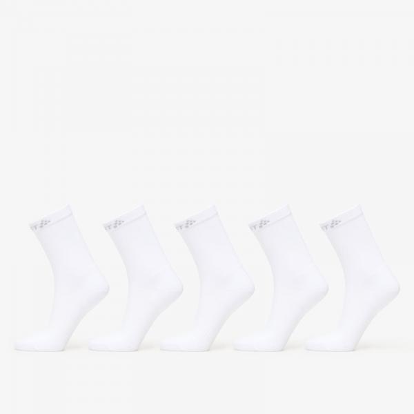 Ponožky Craft Core Dry High Sock 5-Pack White 37-39