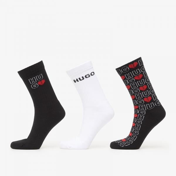 Ponožky Hugo Boss 3-Pack Qs Valentine Cc Excalibur Grey 40-46