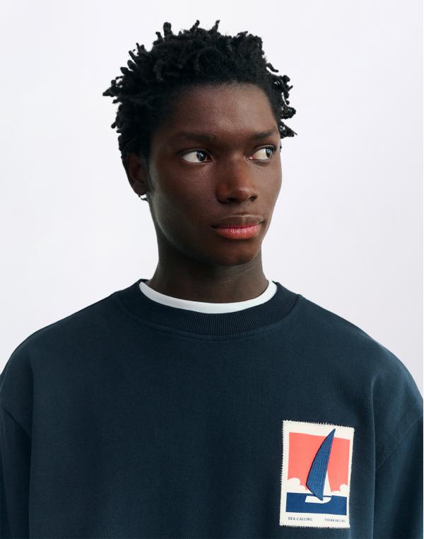 Thinking MU Leon Optimist Sweatshirt BLUE S