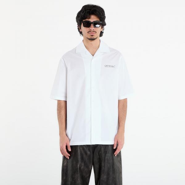 Košile Off-White Circle Off Bowling Shirt White XL