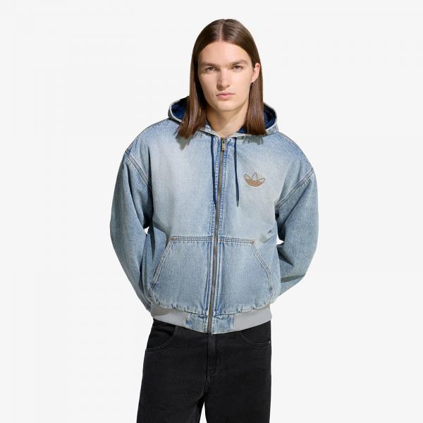 Mikina adidas Denim Padded Jacket Indigo Denim L