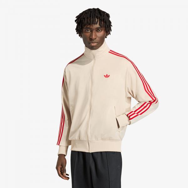 Mikina adidas Firebird Track Top Crystal Linen/ Better Scarlet XL