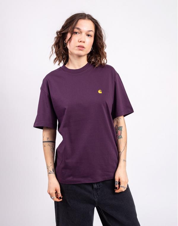 Tričko Carhartt WIP W' S/S Chase T-Shirt Cozy Purple/Gold