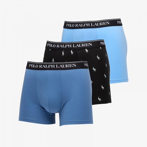 Boxerky Ralph Lauren Boxer Brief 3-Pack Blue/ Black L