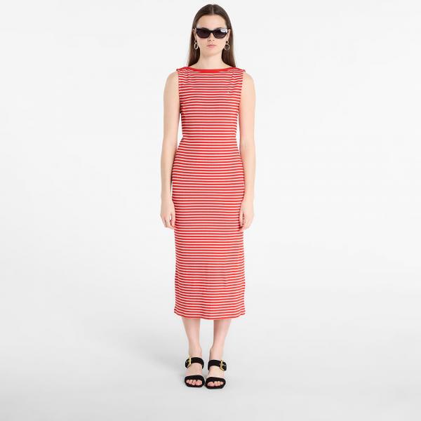 Šaty Tommy Hilfiger 5X2 Slim Slash-Nk Dress Breton Stripe Fireworks/ Calico L