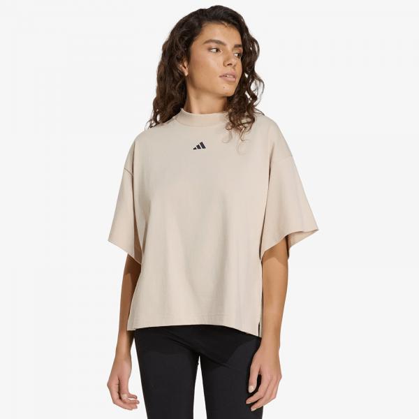 Tričko adidas W 3-Stripes Gfx Tee2 Beige L
