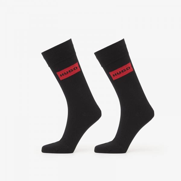 Ponožky Hugo Boss 2-Pack Rs Red Label Cc Black 40-46
