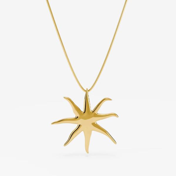 Náhrdelník FURIOSA® Starfish Necklace - 45+5 cm Gold Universal