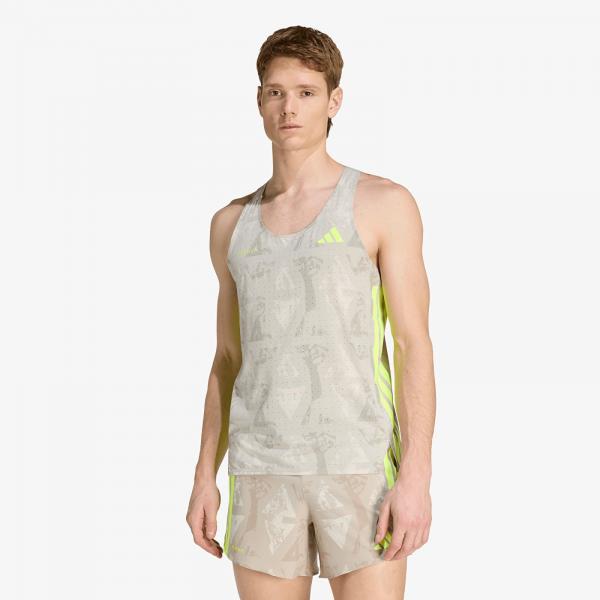 Tričko adidas Adizero Labrum Tank Top Sesame/ Solar Yellow S