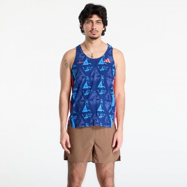 Tričko adidas Labrum Singl M Dark Blue/ Lucid Red XL