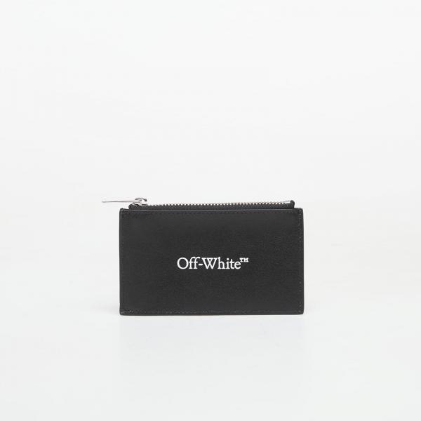 Peněženka Off-White Bookish Zipped Card Case Black Universal