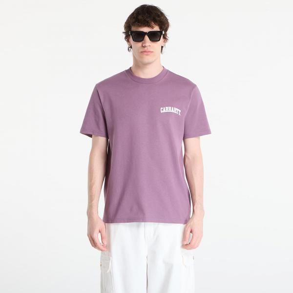 Tričko Carhartt WIP S/S University Script T-Shirt UNISEX Phlox/ White S