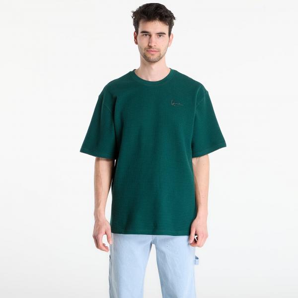 Tričko Karl Kani Signature Waffle T-Shirt Green S