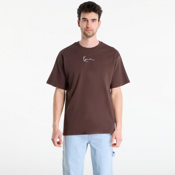 Tričko Karl Kani Small Signature Essential Tee Brown XL