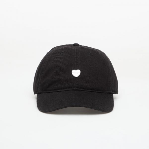 Kšiltovka Carhartt WIP Heart Metal Cap Black/ Silver Universal