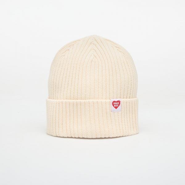 Čepice HUMAN MADE Cotton Rib Beanie White Universal