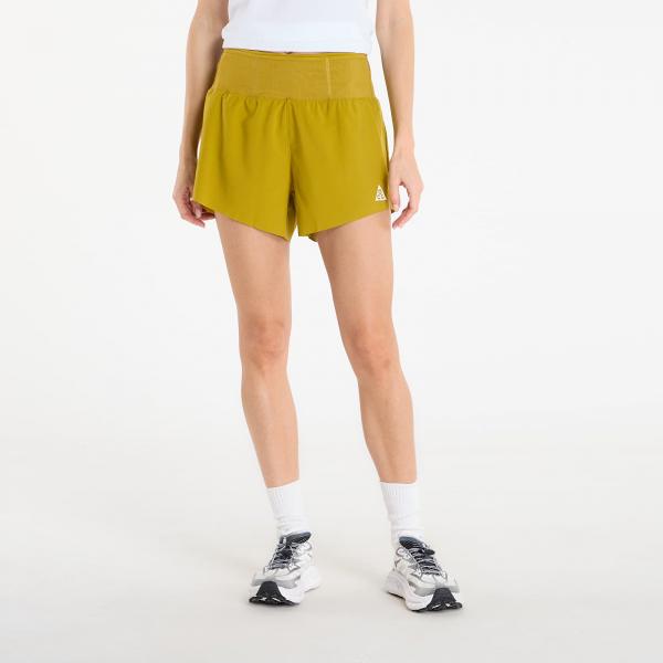 Šortky Nike ACG Women's Dri-FIT Mid-Rise Brief-Lined Trail Running Shorts Peat Moss/ Ironstone/ Summit White M