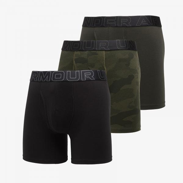 Boxerky Under Armour Performance Cotton Print 6in 3-Pack Black S