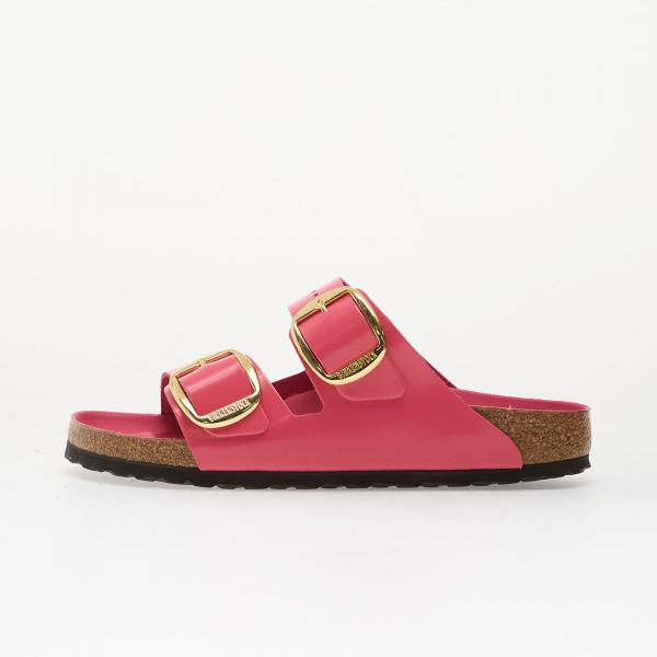 Tenisky Birkenstock Arizona Big Buckle Natural Leather Patent Women High-Shine Fuchsia Tulip EUR 38